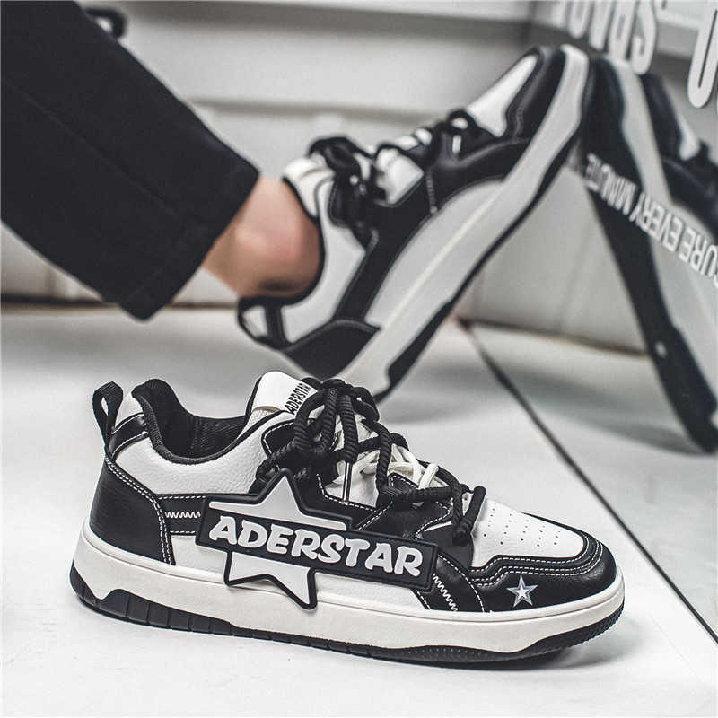 Men Shoes Branded - Yuvarlak Burun Kauçuk Taban Sevimli Spor