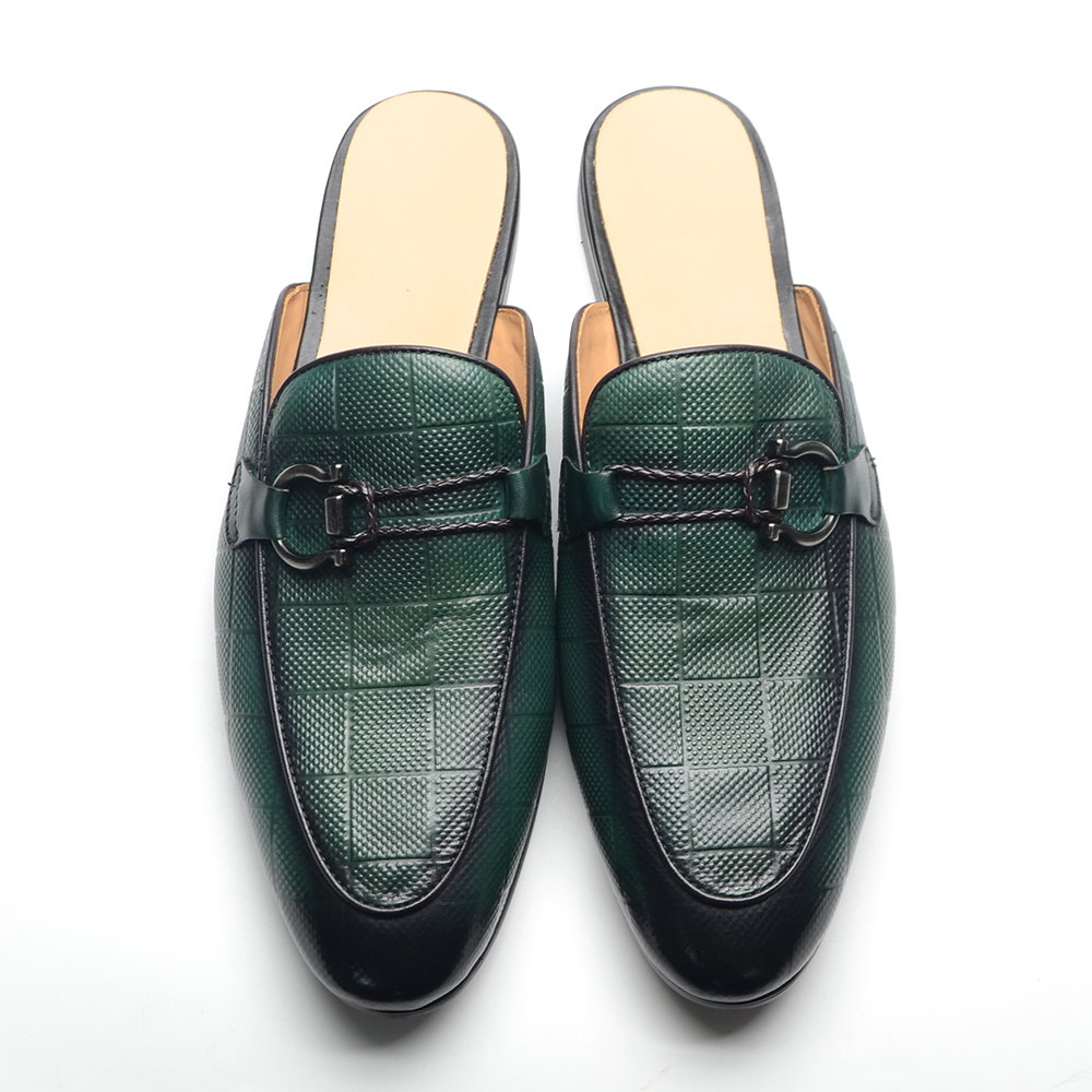 Men'S Shoes Dressy Casual - Erkek Tokalı Mule Terlik Arkadan Açık