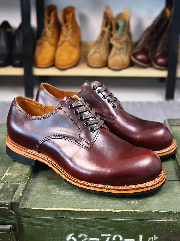 Men Shoes Red Bottom - Dayanıklı Goodyear Kenar Motosiklet Dayanıklı Geleneksel