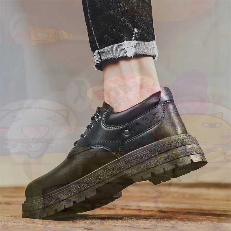Men Shoes On Clearance - Koyu Doğal Deri Moda Eğitmenler Tenis