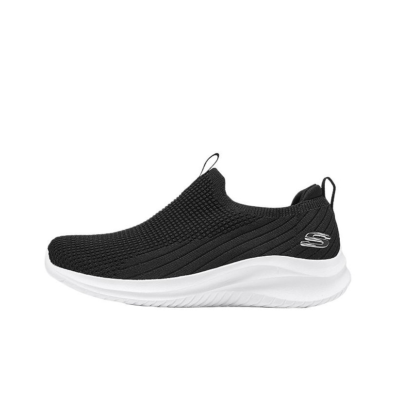 Men'S Shoes Black And White - Skechers Sport Aşınmaya Dayanıklı Kısa Bilekli