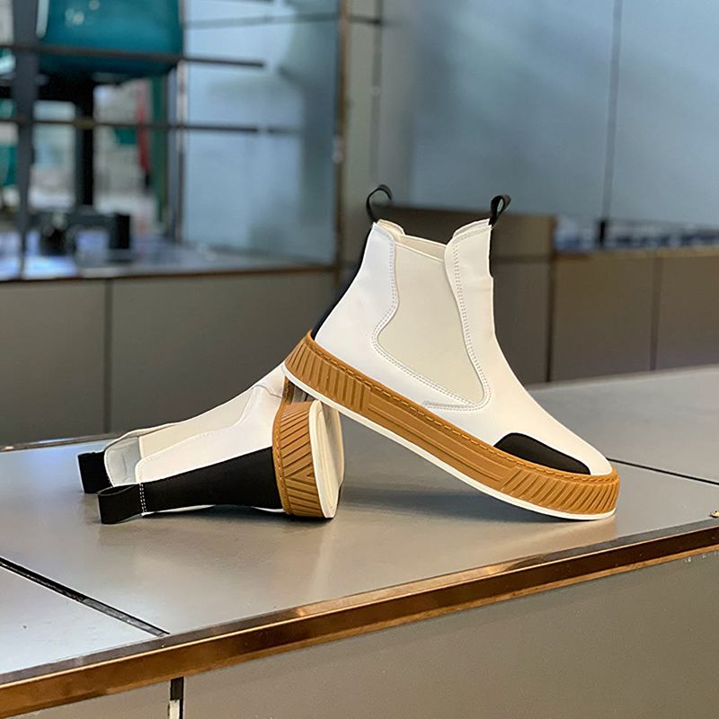 Men'S Shoes Business Casual - Erkek Yüksek Bilekli Deri Ayakkabılar Kışlık