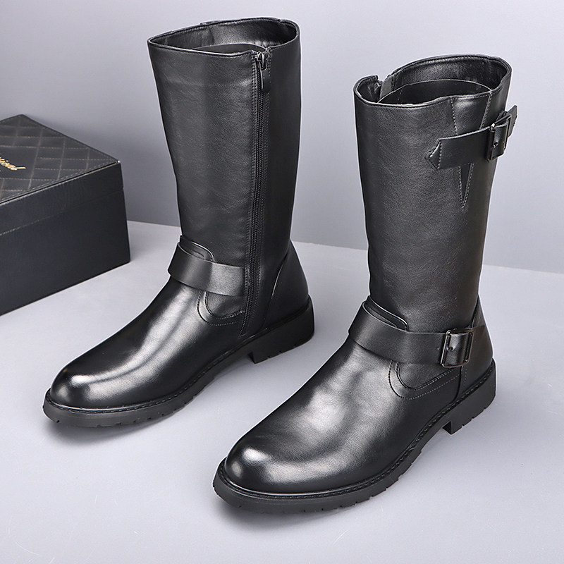 Men Shoes Boots - İngiltere tarzı erkek moda cosplay sahne