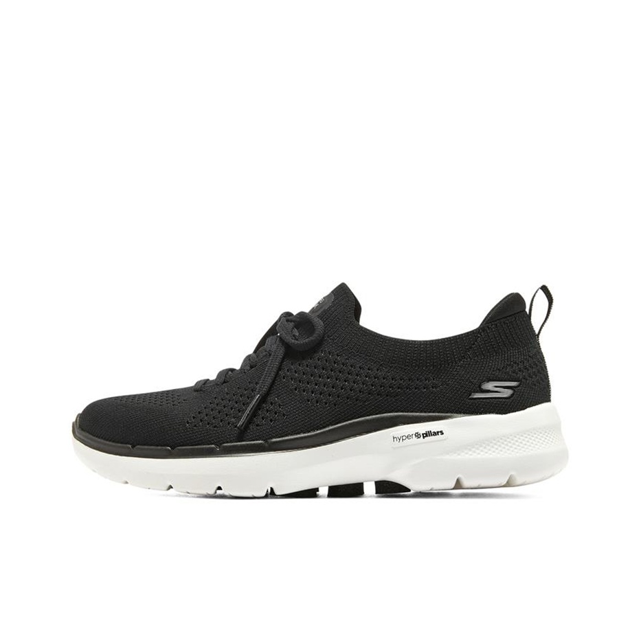 Men'S Shoes Black And White - Skechers Go Walk 6 Kadın Yürüyüş