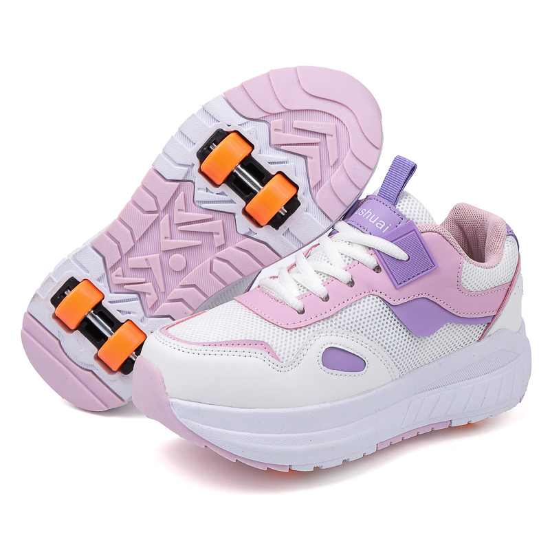 Men Shoes Sneakers - Çocuklar için 4 Tekerlekli, Çıkarılabilir Tekerlekli