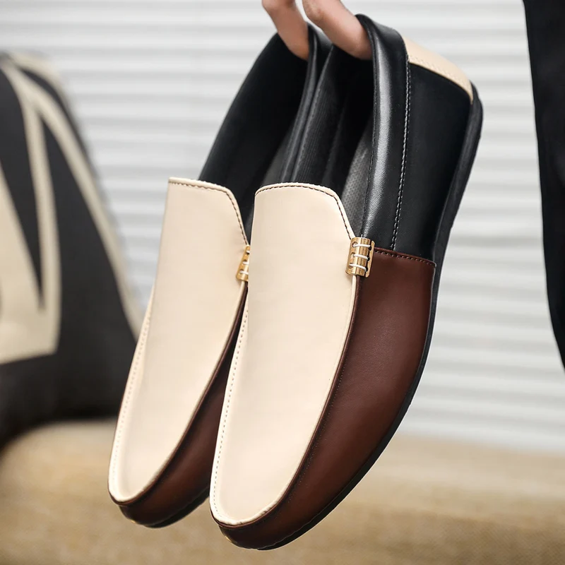 Men'S Shoes Hugo Boss - Erkekler için moda deri makosenler düz