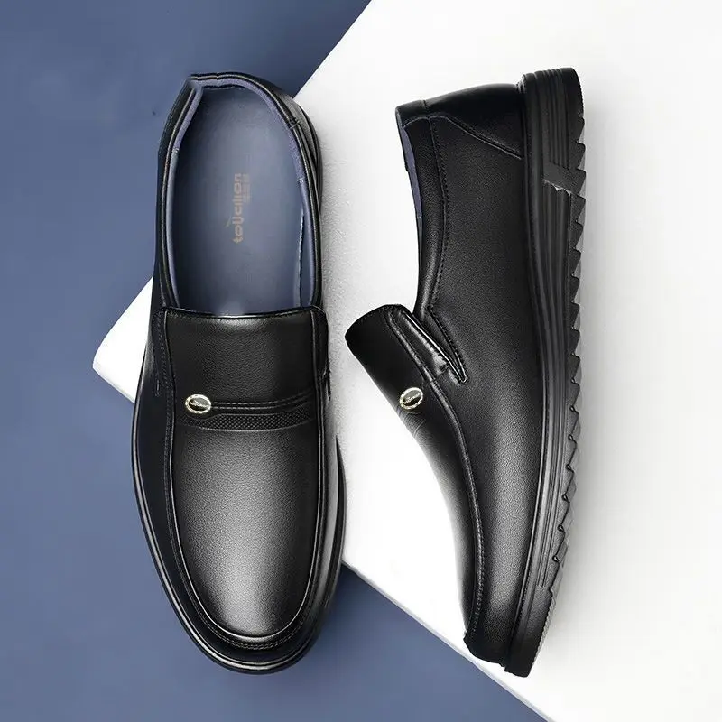 Men Shoes On Clearance - Yuvarlak Burunlu Sosyal Ayakkabı Erkek Siyah
