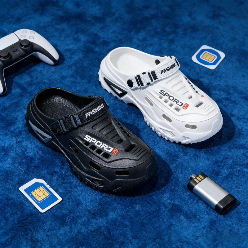 Sandal Sport Outdoor - Moda SPORT Baskılı Kalın Tabanlı Terlikler