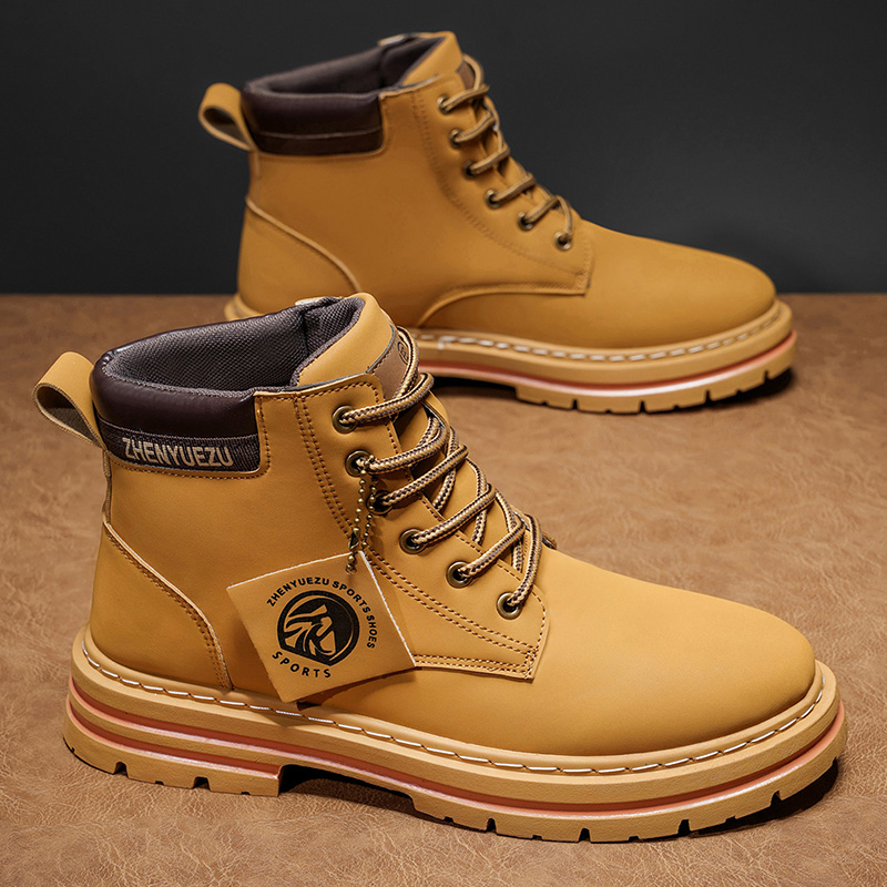 Men'S Shoes With Height Increase - Erkekler için Sonbahar ve Kış Retro