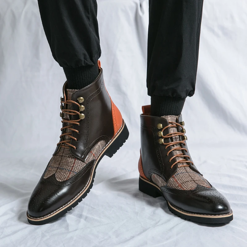 Retro Siyah Yüksek Bilekli Erk - Men'S Shoes Brogues incelemesi ve fiyatı
