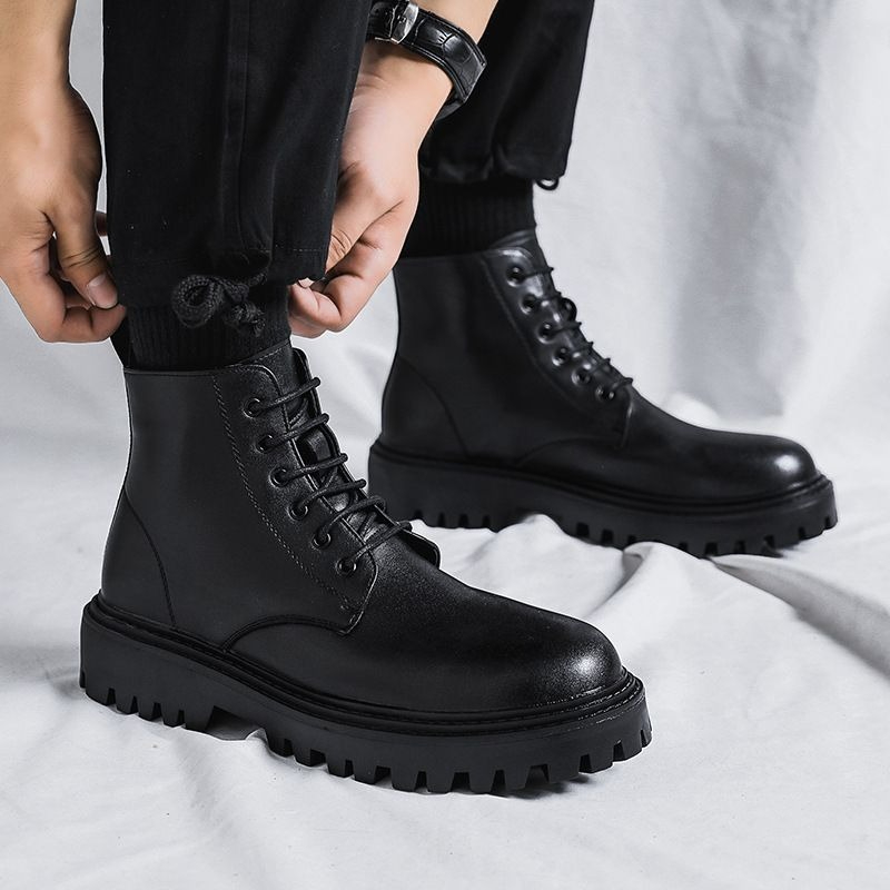 Erkek Yüksek Bilekli Deri Botl - Men'S Shoes With Height Increase incelemesi ve fiyatı