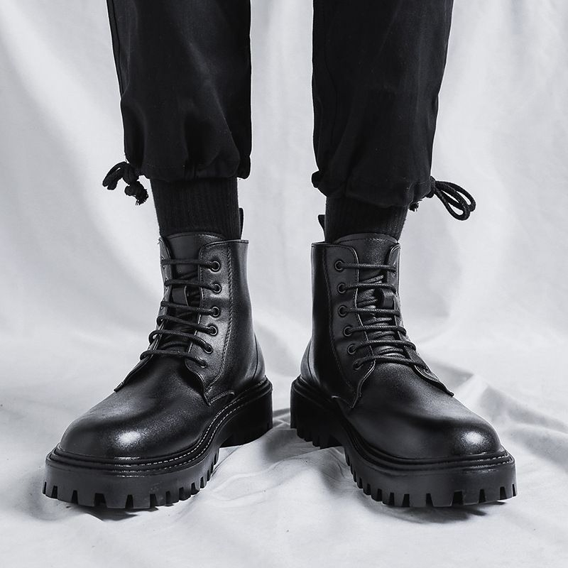 Erkek Yüksek Bilekli Deri Botl - Men'S Shoes With Height Increase incelemesi ve fiyatı