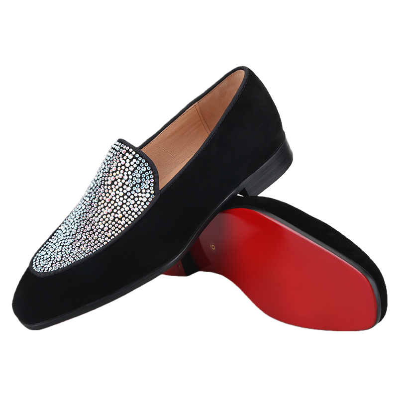 Piergitar el yapımı siyah süet - Men Shoes Red Bottom incelemesi ve fiyatı