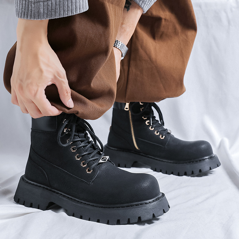 Artı boyutu erkek moda parti z - Men'S Shoes Black And White incelemesi ve fiyatı