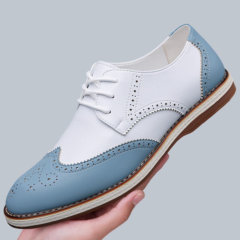 Erkek Beyaz Mavi İki Renkli Br - Men'S Shoes Brogues incelemesi ve fiyatı