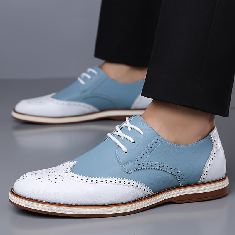 Erkek Beyaz Mavi İki Renkli Br - Men'S Shoes Brogues incelemesi ve fiyatı