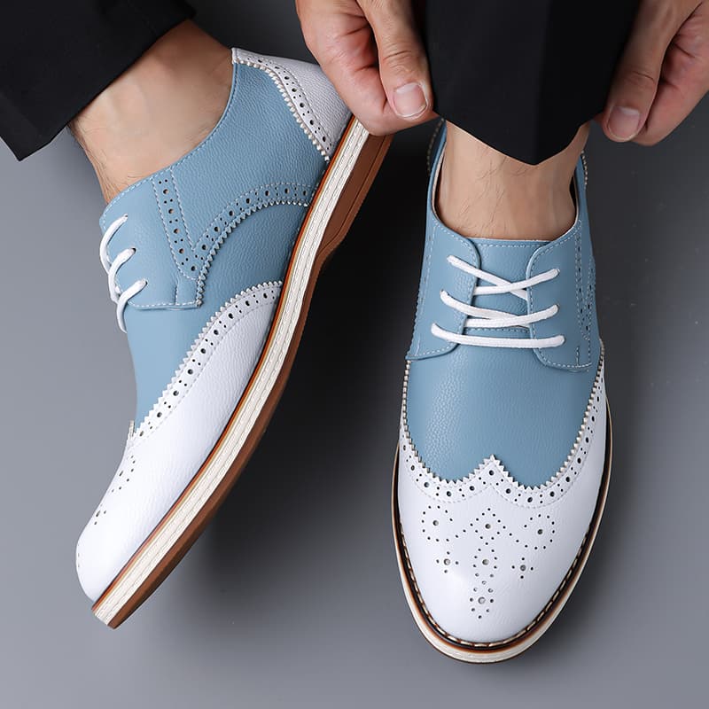 Erkek Beyaz Mavi İki Renkli Br - Men'S Shoes Brogues incelemesi ve fiyatı