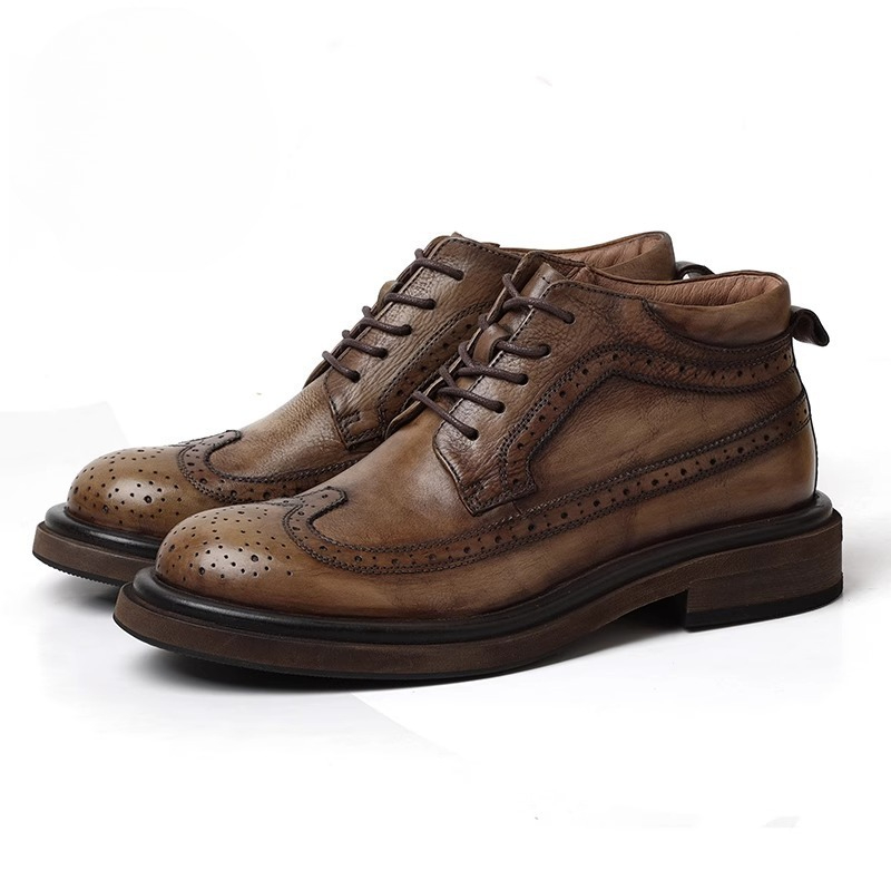 İngiliz Brogue Oyma Yüksek Top - Men'S Shoes Brogues incelemesi ve fiyatı