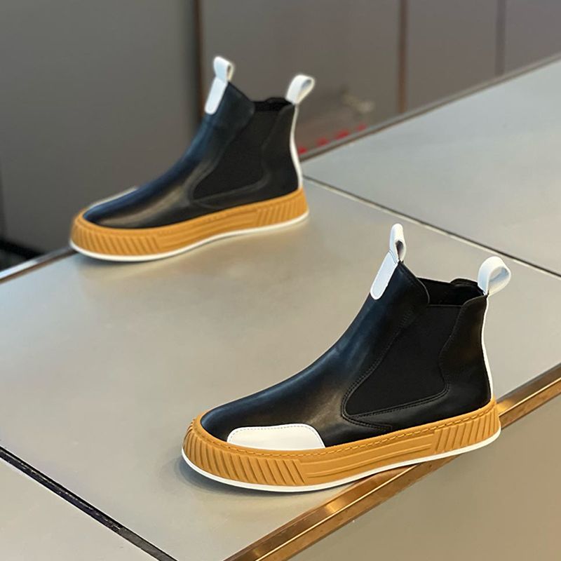 Erkek Yüksek Bilekli Deri Ayak - Men'S Shoes Business Casual incelemesi ve fiyatı