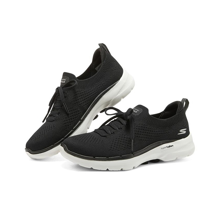 Skechers Go Walk 6 Kadın Yürüy - Men'S Shoes Black And White incelemesi ve fiyatı