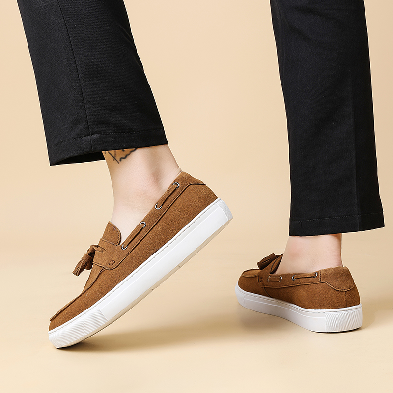 Klasik Erkek Süet Deri Püsküll - Men'S Shoes Hugo Boss incelemesi ve fiyatı