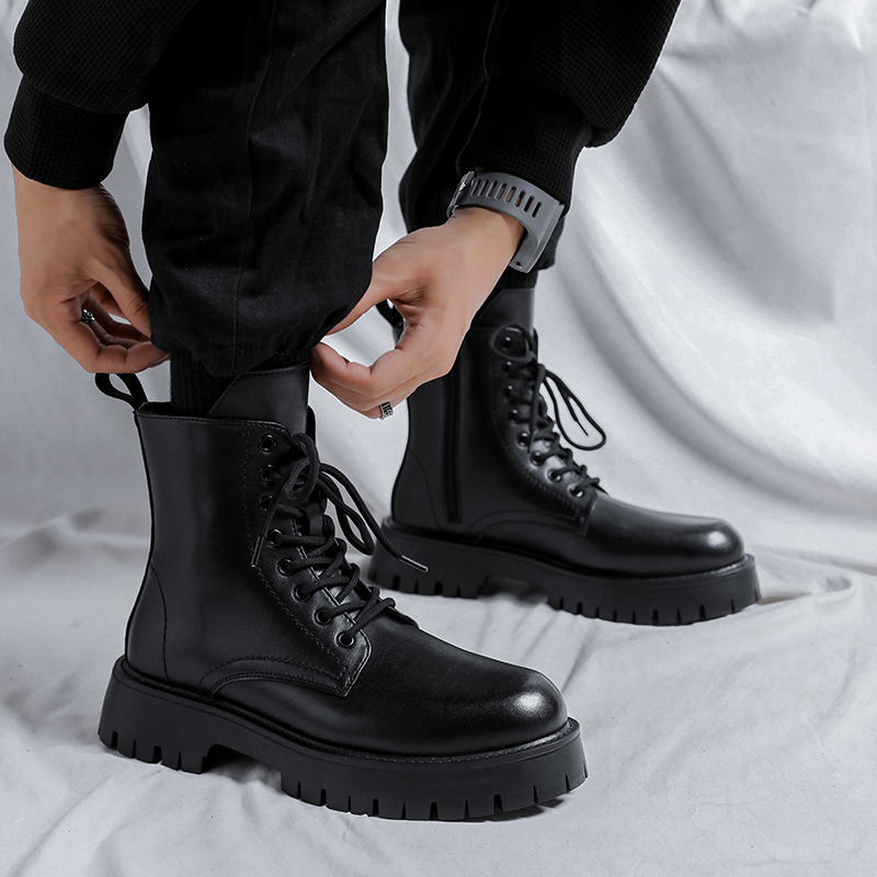 Erkek Lüks Moda Hakiki Deri Bo - Men'S Shoes Black And White incelemesi ve fiyatı