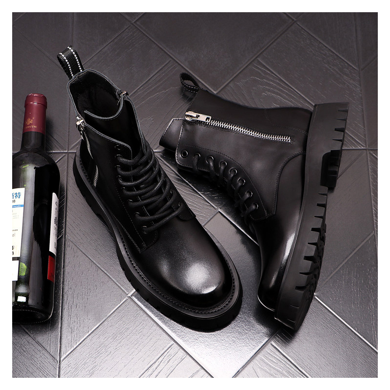 Erkek Lüks Moda Hakiki Deri Bo - Men'S Shoes Black And White incelemesi ve fiyatı