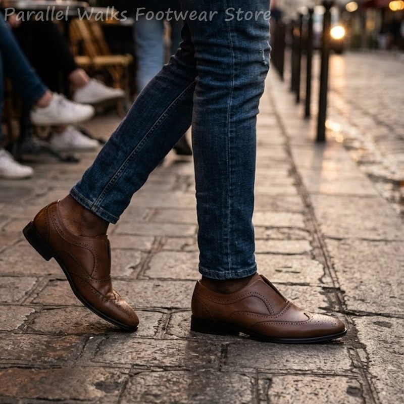 Erkek Kahverengi Deri Brogue A - Men'S Shoes Brogues incelemesi ve fiyatı