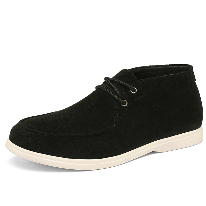 Klasik İngiliz Tarzı Süet Deri - Men'S Shoes Black And White incelemesi ve fiyatı