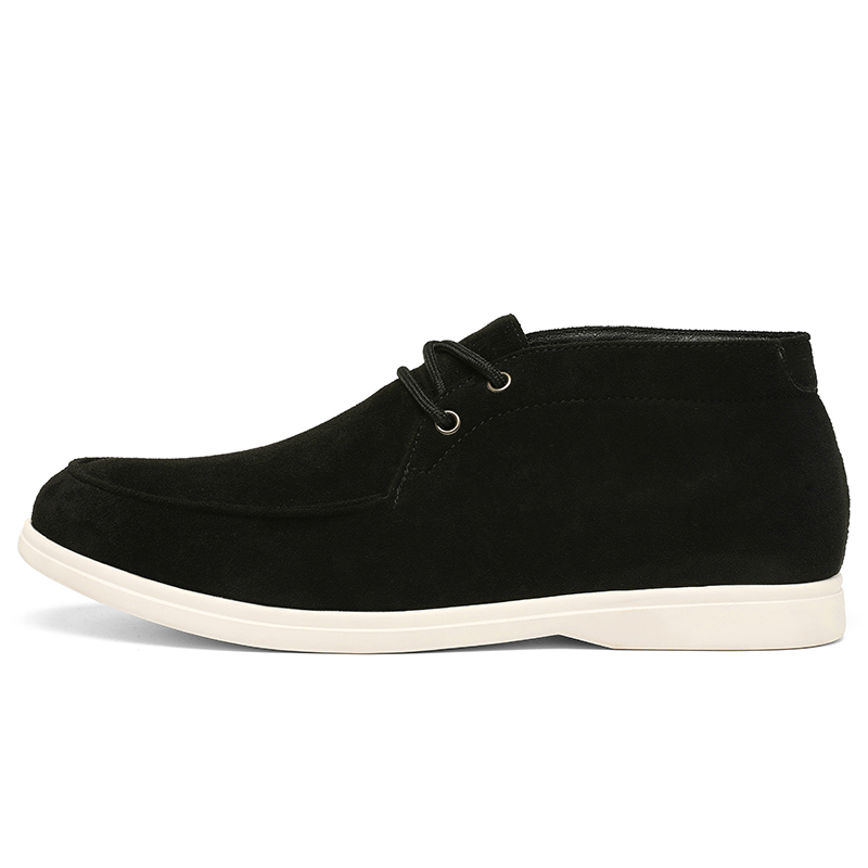 Klasik İngiliz Tarzı Süet Deri - Men'S Shoes Black And White incelemesi ve fiyatı