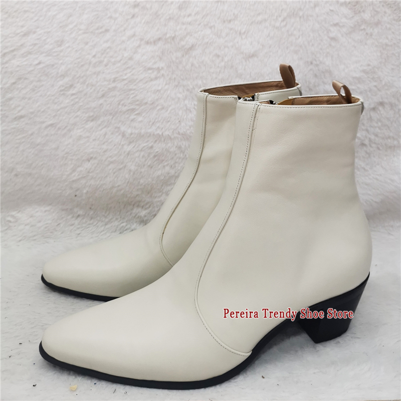 İngiliz Tarzı Sığır Derisi 6CM - Men'S Shoes Black And White incelemesi ve fiyatı