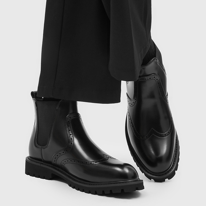 erkek moda iş düğün chelsea bo - Men'S Shoes Brogues incelemesi ve fiyatı