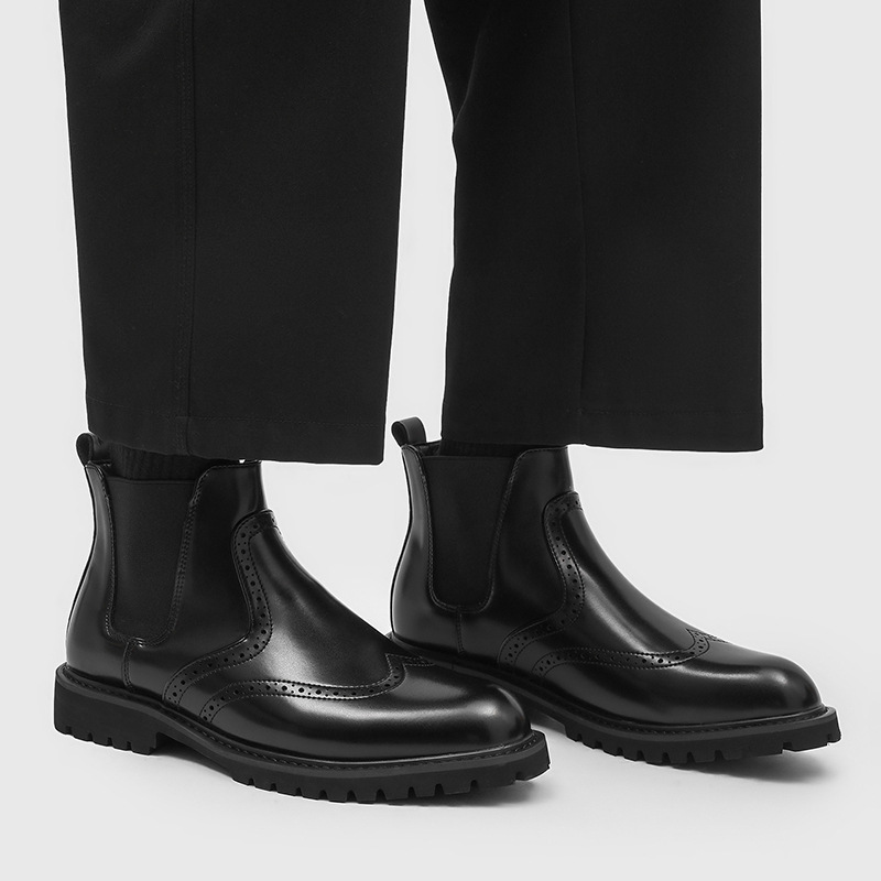 erkek moda iş düğün chelsea bo - Men'S Shoes Brogues incelemesi ve fiyatı