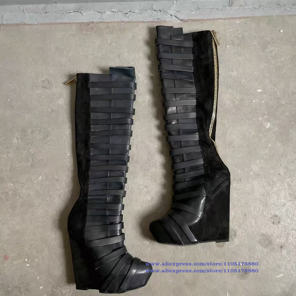 Çok Askılı Platform Kama Diz Y - Men Shoes Boots incelemesi ve fiyatı